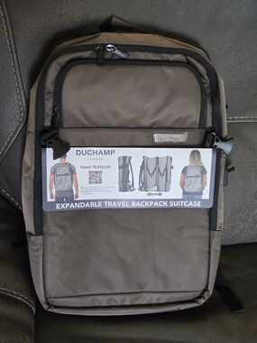 Duchamp Expandable Travel Backpack/ Suitcase with laptop pocket and USB.